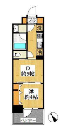 日神パレステージ田端(1DK/7階)の間取り写真