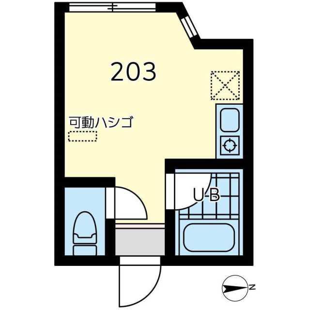 オアシス井土ヶ谷(ワンルーム/2階)の間取り写真