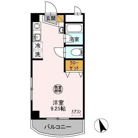 リバティヒルズ373(ワンルーム/3階)の間取り写真