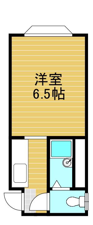ラコート喜志(1K/4階)の間取り写真