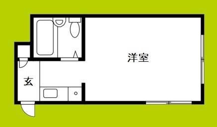 ルネ市岡(ワンルーム/2階)の間取り写真