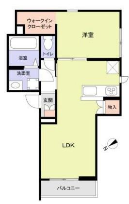 シャルルー表参道(1LDK/2階)の間取り写真