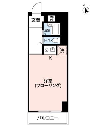 マイナビSTAYミライエ板橋(ワンルーム/6階)の間取り写真
