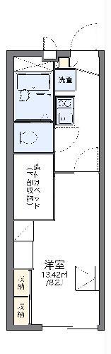 レオパレスアモーレ パートII(1K/2階)の間取り写真