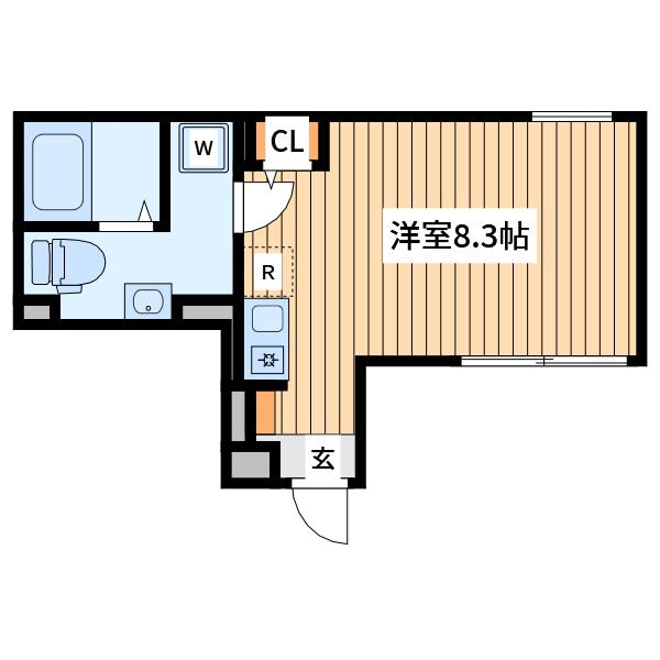 ノゾミオ川崎サウス(ワンルーム/3階)の間取り写真