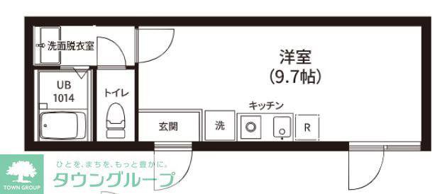 レピュア新板橋駅前レジデンス(ワンルーム/1階)の間取り写真