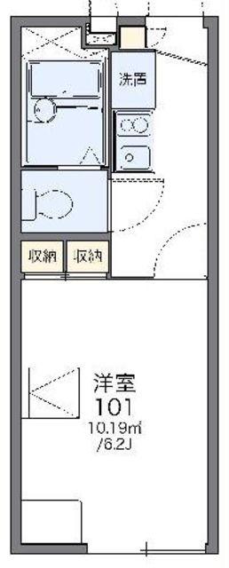 レオパレスJP(1K/2階)の間取り写真