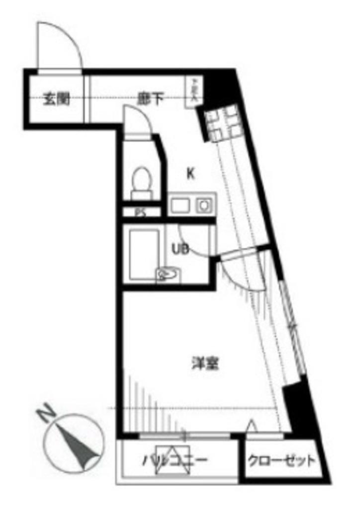 プレール御茶ノ水弐番館(1K/5階)の間取り写真