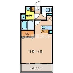 モアクルーズ(1K/3階)の間取り写真