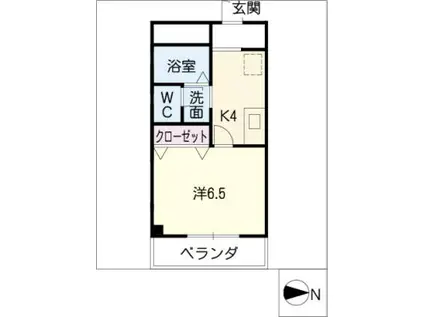 マウンティンサンヨー(1K/3階)の間取り写真