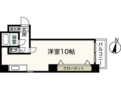 ウィンディア富士見町II番館(ワンルーム/3階)の間取り写真