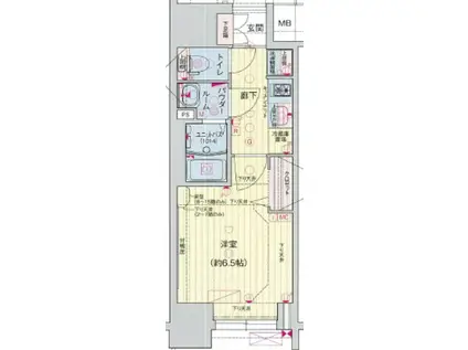 プレサンス広小路通葵(1K/7階)の間取り写真