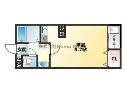 ハイツMISHIMA(ワンルーム/2階)の間取り写真