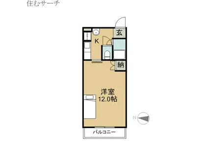 太平洋プラザ(1K/3階)の間取り写真