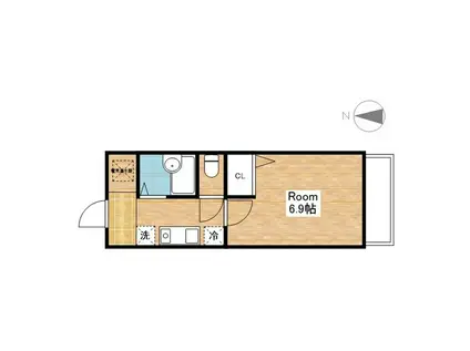 KOUYO BLD 八幡中山(1K/3階)の間取り写真