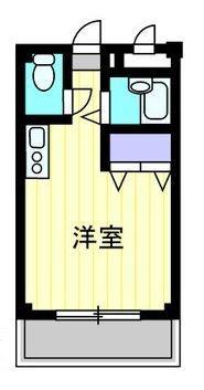 LA・FLEUR II(1K/1階)の間取り写真