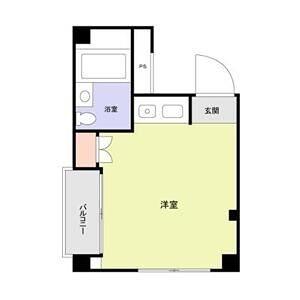 VIVI本町(ワンルーム/3階)の間取り写真