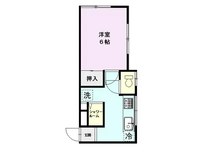 コンフォート M(1K/2階)の間取り写真