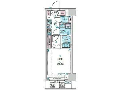 ジェノヴィア南千住IVスカイガーデン(1K/6階)の間取り写真