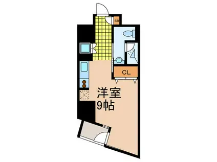 エスティメゾン板橋C6(ワンルーム/8階)の間取り写真