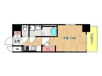 S-FORT TAISYO RIVIERE(1K/9階)の間取り写真