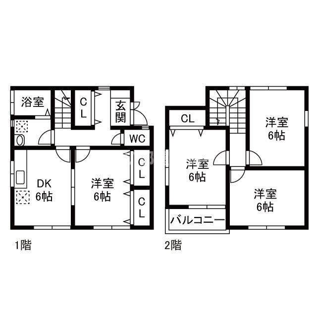 パークハイツ大崎(4DK/1階)の間取り写真
