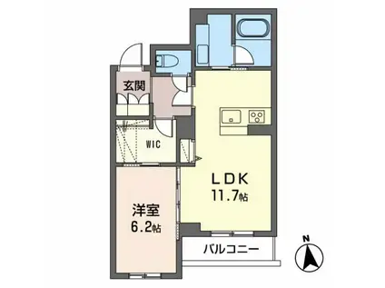 メゾンマスト富沢(1LDK/3階)の間取り写真