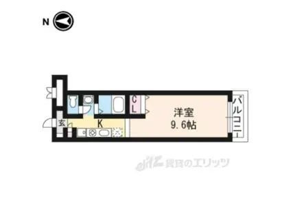 ジュネス藤(1K/4階)の間取り写真