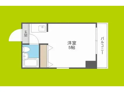 アルピーヌ旭(ワンルーム/7階)の間取り写真