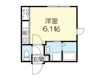 MODULOR中野(ワンルーム/3階)の間取り写真