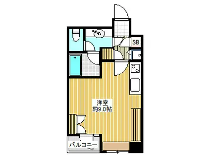 アクシア新宿御苑(ワンルーム/10階)の間取り写真