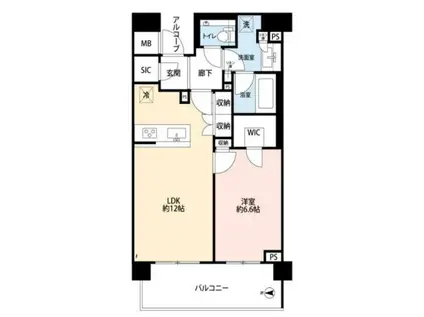 アトラス中野南台(1LDK/3階)の間取り写真