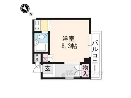 シルキーハイツ阪源(ワンルーム/7階)の間取り写真