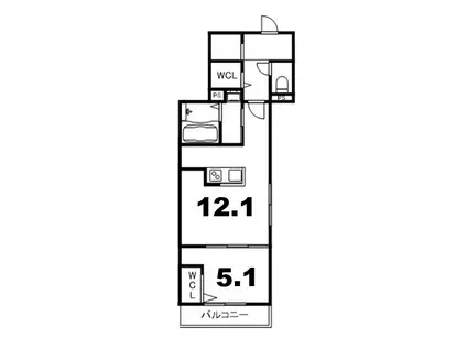 BASE NANGOU(1LDK/1階)の間取り写真