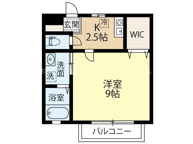 湘南新宿ライン高海 北上尾駅 徒歩5分 2階建 築19年(1K/1階)の間取り写真