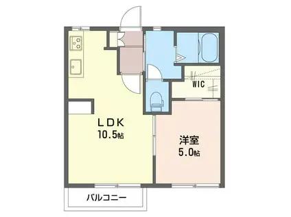 深井コーポ(1LDK/2階)の間取り写真