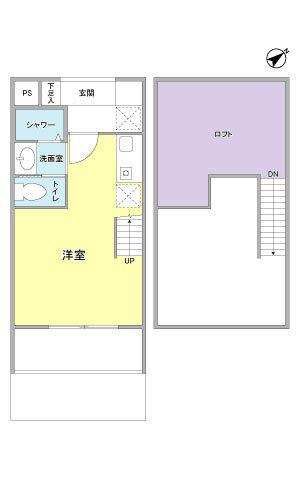シャンピア鷹匠(ワンルーム/5階)の間取り写真