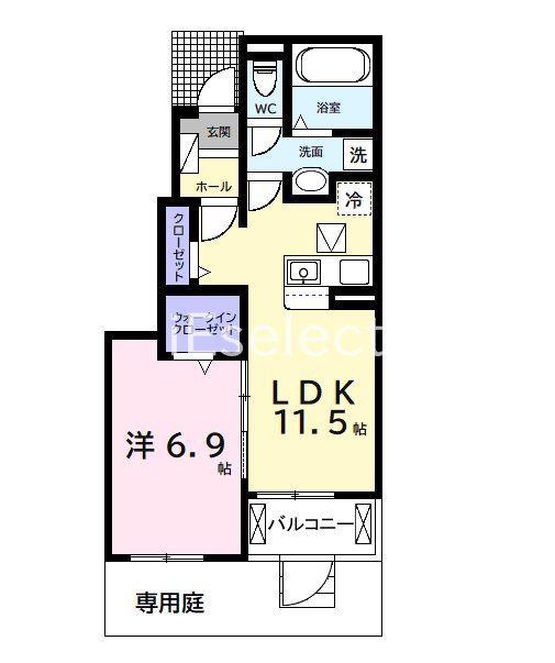 KOUWAII(1LDK/1階)の間取り写真
