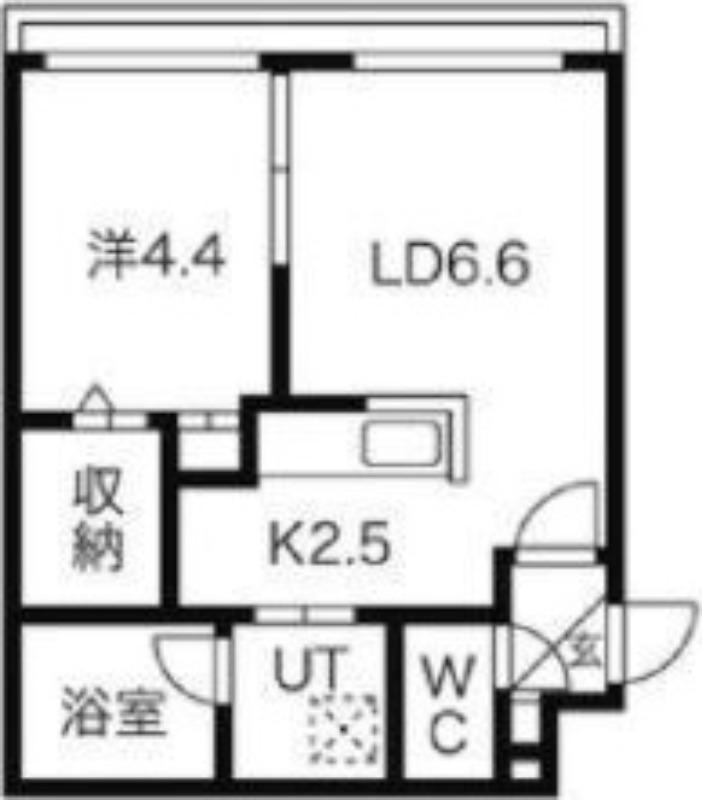 スペランツァマルヤマ(1LDK/1階)の間取り写真