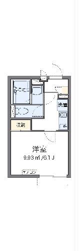 クレイノル リアン(1K/1階)の間取り写真