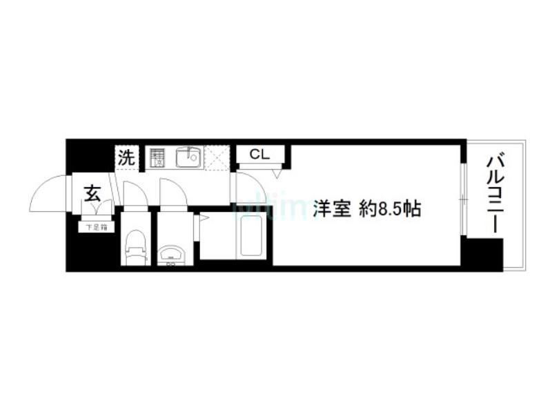 プレサンスTHE KYOTO流雅(1K/7階)の間取り写真