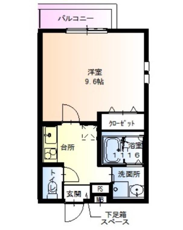 フジパレス堺鳳西I番館(1K/1階)の間取り写真