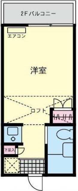 メゾンドリーム(ワンルーム/1階)の間取り写真