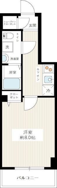 HYS DURANTE(1K/7階)の間取り写真