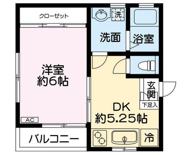 Gハウス町屋(1DK/1階)の間取り写真