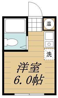 江古田ハイム(ワンルーム/2階)の間取り写真