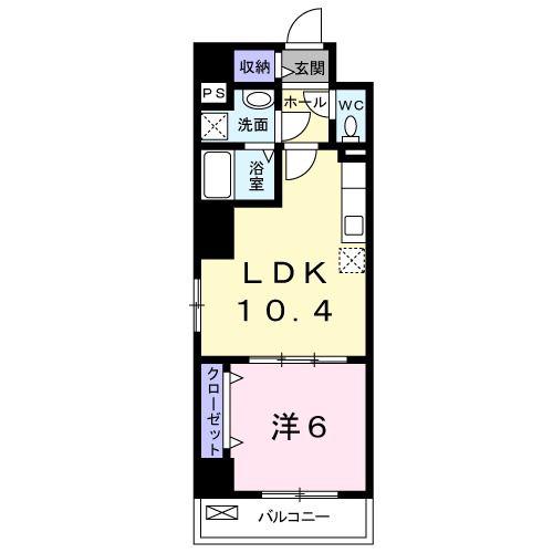 プレシャス(1LDK/2階)の間取り写真