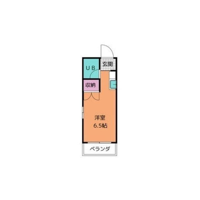 リュクス植田(ワンルーム/2階)の間取り写真