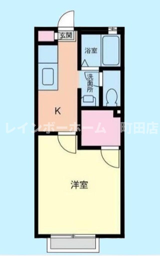 ボナールネオ(1K/2階)の間取り写真