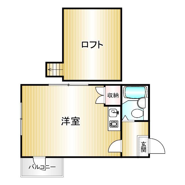 ライフピアフォーラム(ワンルーム/1階)の間取り写真